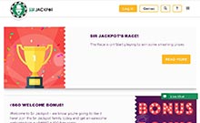 Sir Jackpot kasino gjennomgang skjermbilde på  norskcasino1.com 2