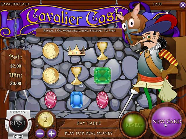 Skrapeloddspill Cavalier Cash, Rival SS - Himmelspill