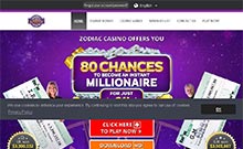 Zodiac kasino gjennomgang skjermbilde på  norskcasino1.com 1
