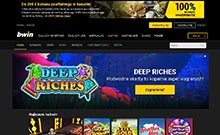 Bwin kasino gjennomgang skjermbilde på  norskcasino1.com 2