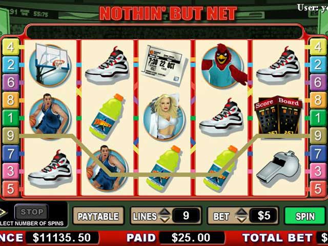 Norske spilleautomater Nothin' But Net, Cryptologic SS - Himmelspill