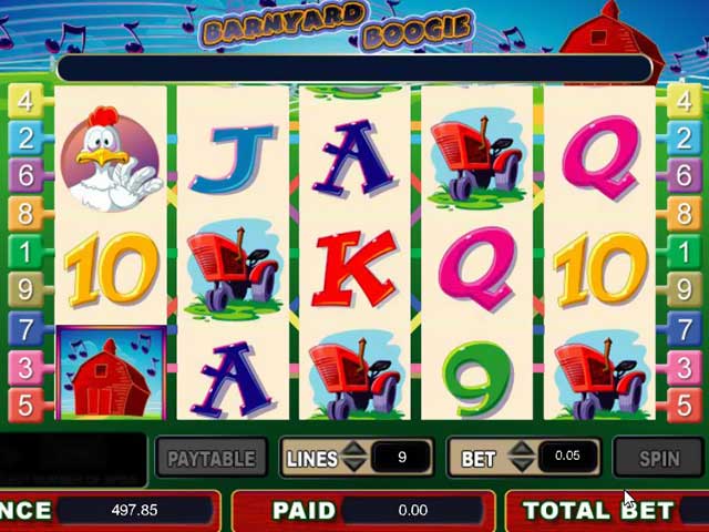 Norske spilleautomater Barnyard Boogie, Cryptologic SS - Himmelspill