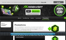 Mobilbet kasino gjennomgang skjermbilde på  norskcasino1.com 3