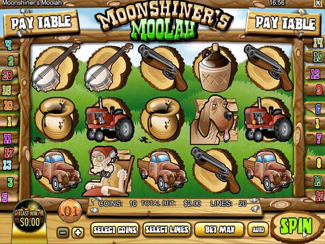 Norske Spilleautomater   Moonshiner's MoolahRival   SS  - Himmelspill