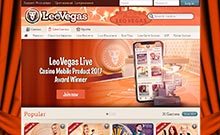 LeoVegas kasino gjennomgang skjermbilde på  norskcasino1.com 3