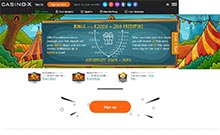 Casino-X kasino gjennomgang skjermbilde på  norskcasino1.com 3