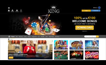 King kasino gjennomgang skjermbilde på  norskcasino1.com 1