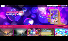 AmorBingo kasino gjennomgang skjermbilde på  norskcasino1.com 1