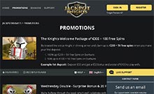 Jackpot Knights kasino gjennomgang skjermbilde på  norskcasino1.com 4