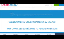 NorgesCasino kasino gjennomgang skjermbilde på  norskcasino1.com 3