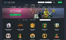 BetVictor kasino gjennomgang skjermbilde på  norskcasino1.com 1