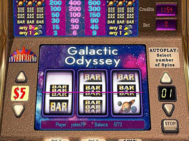 Norske spilleautomater Galactic Odyssey, Cryptologic SS - Himmelspill