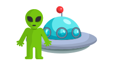 Spilleautomater med Utenomjordisk Romvesen tema