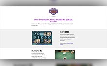 Zodiac kasino gjennomgang skjermbilde på  norskcasino1.com 4
