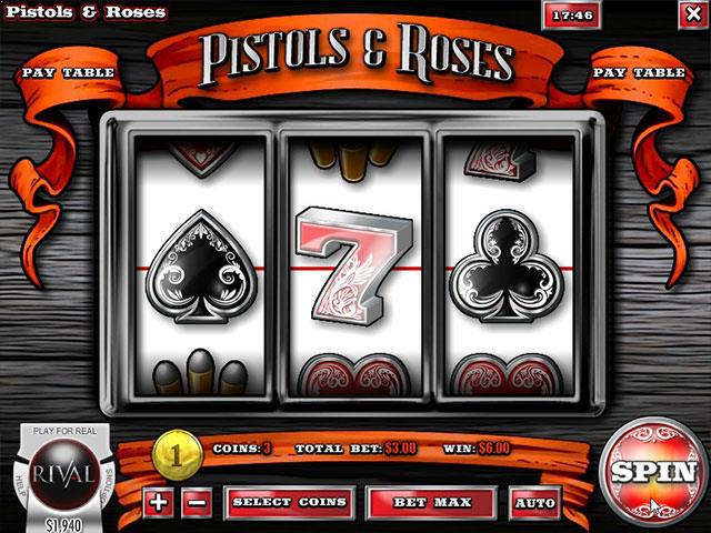 Norske Spilleautomater  Pistols & RosesRival  SS  - Himmelspill