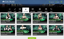 EuroPalace kasino gjennomgang skjermbilde på  norskcasino1.com 3