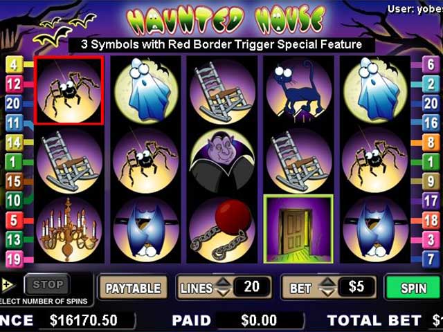 Norske spilleautomater Haunted House, Cryptologic SS - Himmelspill