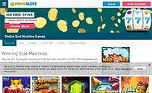Prime Slots kasino gjennomgang skjermbilde på  norskcasino1.com 1
