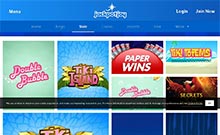 Jackpotjoy kasino gjennomgang skjermbilde på  norskcasino1.com 2
