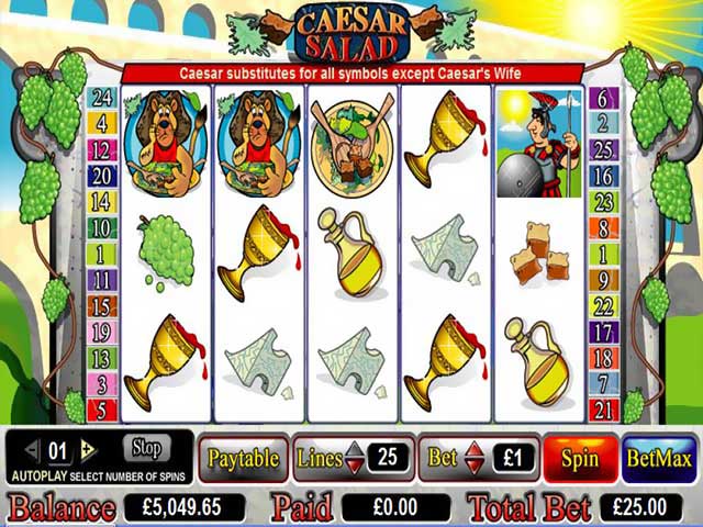 Norske spilleautomater Caesar Salad, Cryptologic SS - Himmelspill