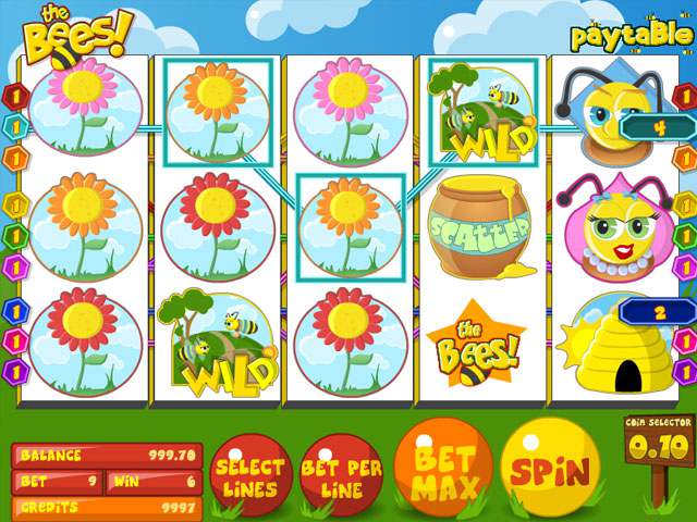 The Bees Betsoft spilleautomater screenshot
