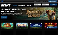 Betive kasino gjennomgang skjermbilde på  norskcasino1.com 2