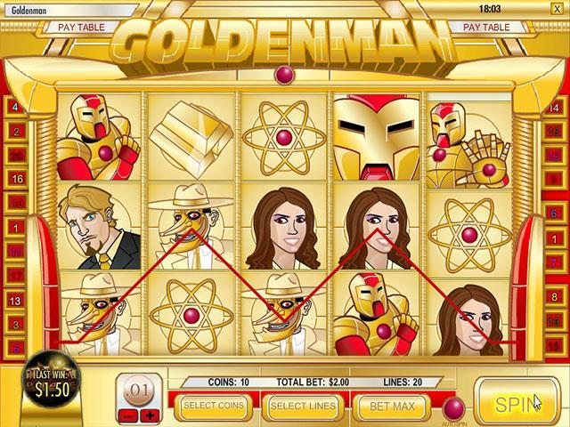 Norske Spilleautomater   Golden Man Rival   SS  - Himmelspill