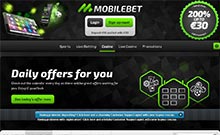 Mobilbet kasino gjennomgang skjermbilde på  norskcasino1.com 1