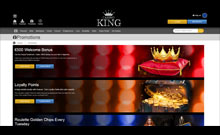 King kasino gjennomgang skjermbilde på  norskcasino1.com 2