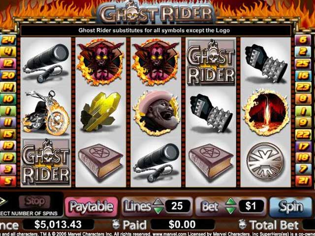 Norske spilleautomater Ghost Rider, Cryptologic SS - Himmelspill