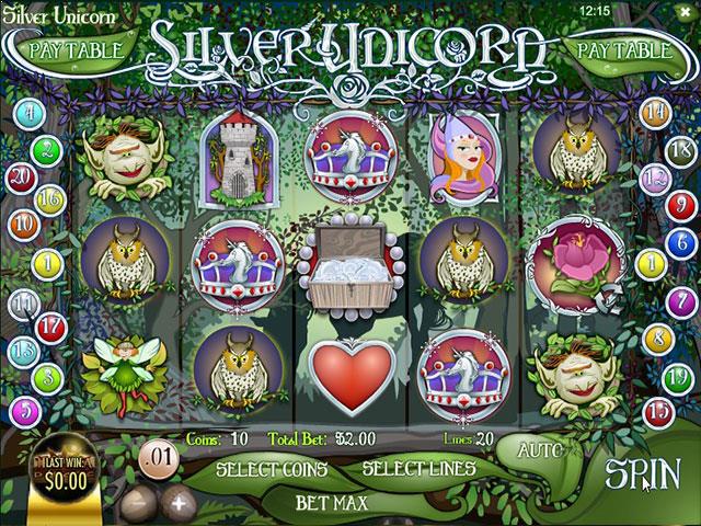 Norske Spilleautomater Silver Unicorn Rival   SS  - Himmelspill