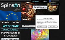 Spinson kasino gjennomgang skjermbilde på  norskcasino1.com 1