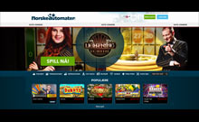 NorskeAutomater kasino gjennomgang skjermbilde på  norskcasino1.com 1