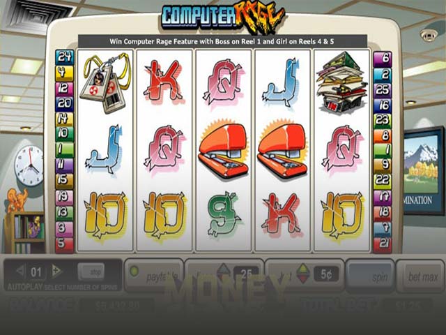 Norske spilleautomater Computer Rage,  Cryptologic SS - Himmelspill