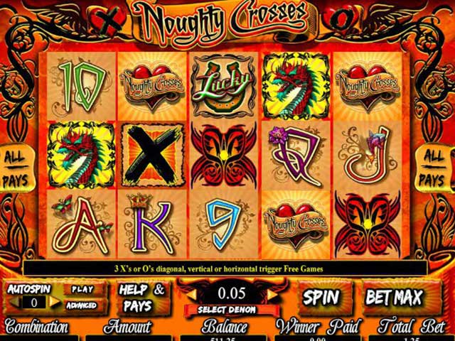 Norske spilleautomater Noughty Crosses, Cryptologic SS - Himmelspill