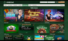 Dublinbet kasino gjennomgang skjermbilde på  norskcasino1.com 2