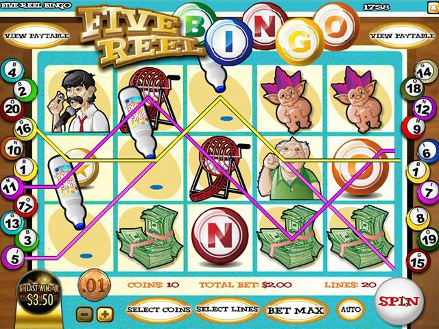 Norske Spilleautomater   Five Reel Bingo Rival   SS  - Himmelspill