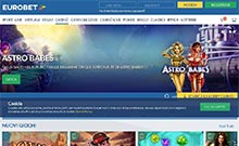 Eurobet kasino gjennomgang skjermbilde på  norskcasino1.com 1