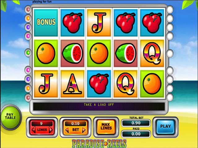 Norske spilleautomater Paradise Reels, Cryptologic SS - Himmelspill