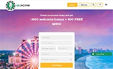 Sir Jackpot kasino gjennomgang skjermbilde på  norskcasino1.com 3