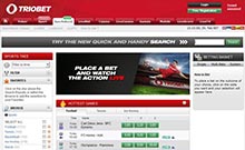 Triobet kasino gjennomgang skjermbilde på  norskcasino1.com 2