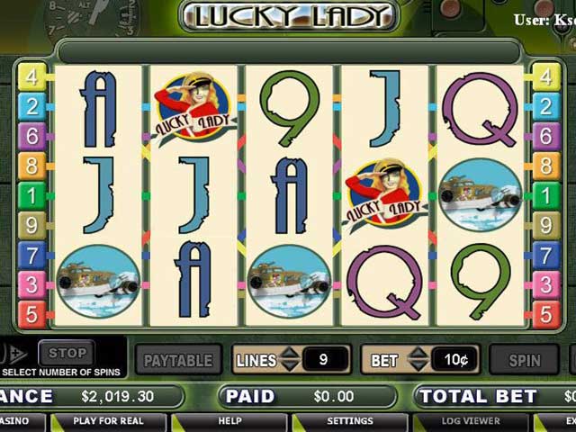 Norske spilleautomater Lucky Lady, Cryptologic SS - Himmelspill