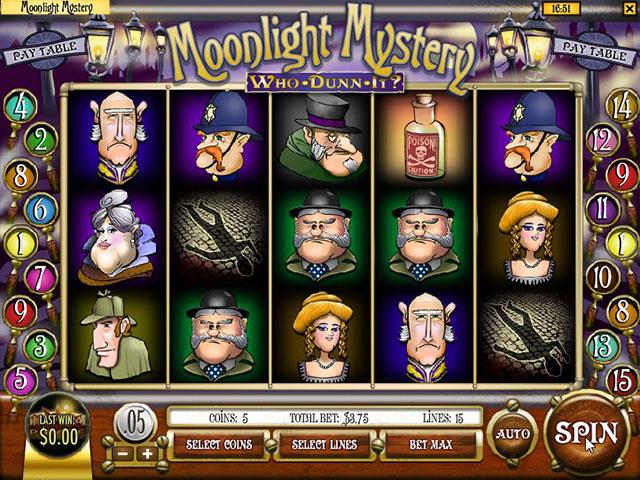 Norske Spilleautomater   Moonlight Mystery Rival   SS  - Himmelspill