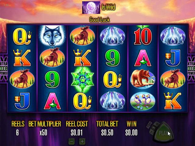 Norske Spilleautomater   Mystic WolfRival   SS  - Himmelspill