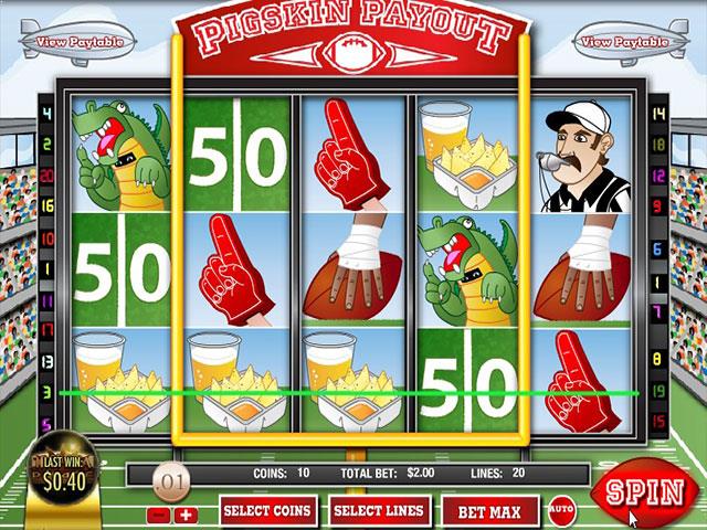 Norske Spilleautomater   Pigskin PayoutRival   SS  - Himmelspill