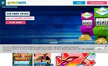 Prime Slots kasino gjennomgang skjermbilde på  norskcasino1.com 2
