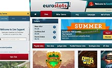Euroslots kasino gjennomgang skjermbilde på  norskcasino1.com 1